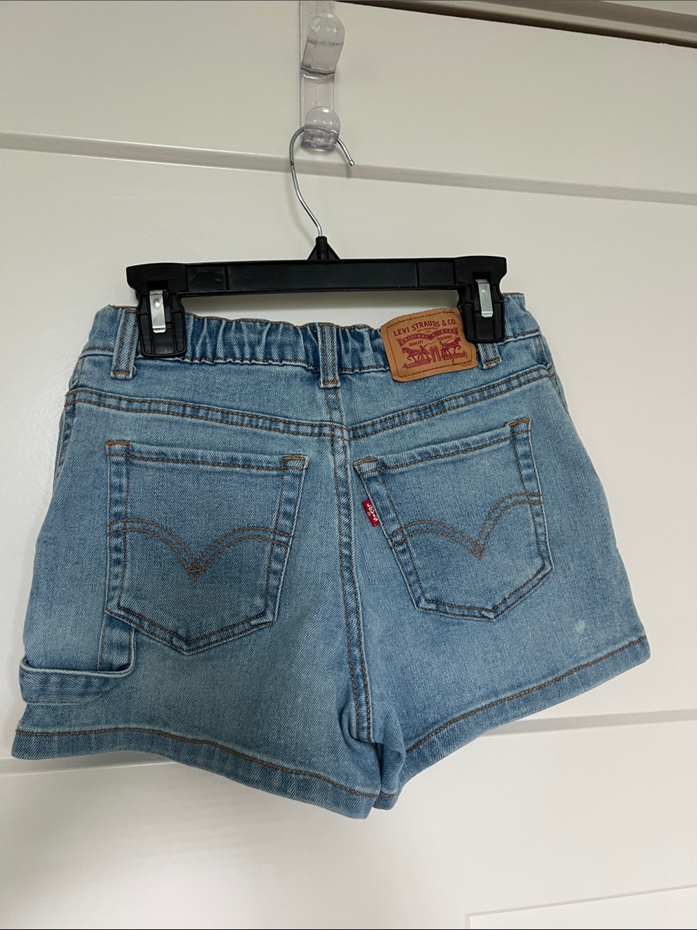 Levi's Light Wash High-Rise Denim Shorts
